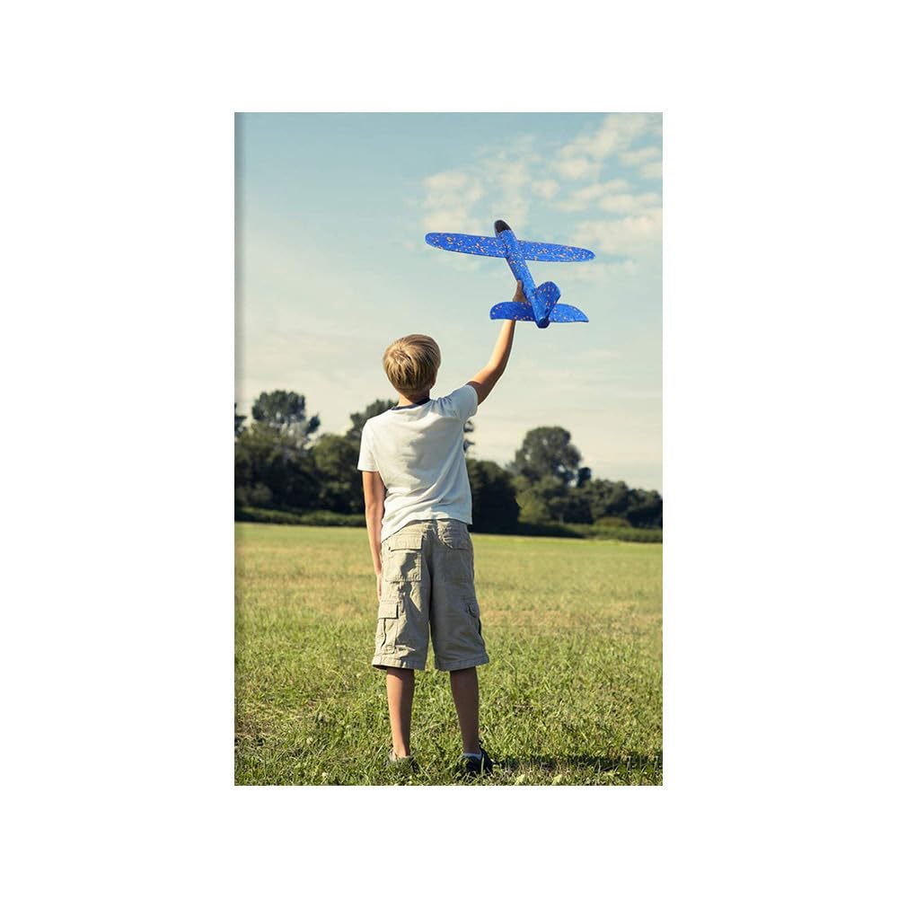 PARENCE.- Wyrzutnia styropianu Samolot - Ręczna paralotnia, Zabawka, Outdoor - Model Aeronaut, 36x37cm