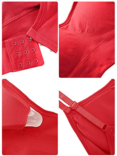 Image of Geyoga Neck Bralettes Wireless Cami Bra Tank Top Sports Bra for Women Girls