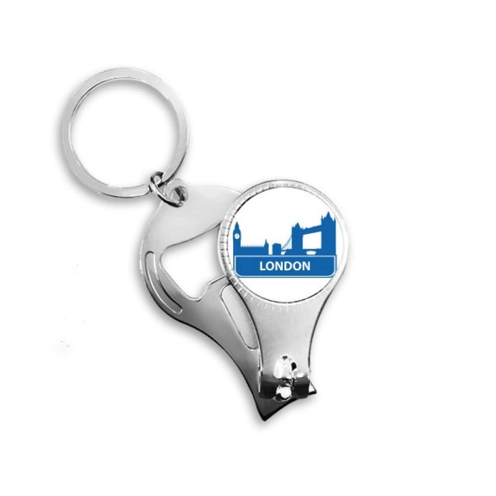 Pince à ongles design Londres bleu accessoire manucure précis