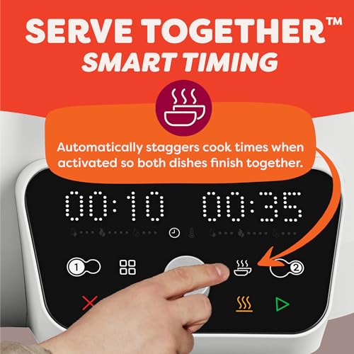 Image of Instant Pot Dual Action 8‑in‑1 Multi-Cooker with Serve Together Smart Timing, 4Qt Pressure Cooker & 2Qt Rice Cooker, Cook Mains & Sides Together, Fast Cooking, PFAS-Free Pot*, Saute, Slow Cook & More