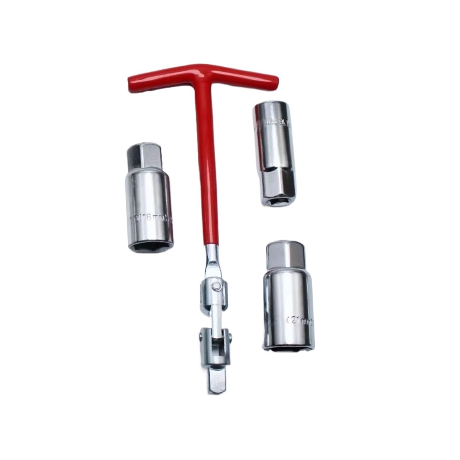 Zestaw naprawczy do świec zapłonowych do usuwania świecy zapłonowej, klucz nasadowy z uchwytem T, 1 sztuka, 3 w 1, 16 mm, 18 mm, 21 mm