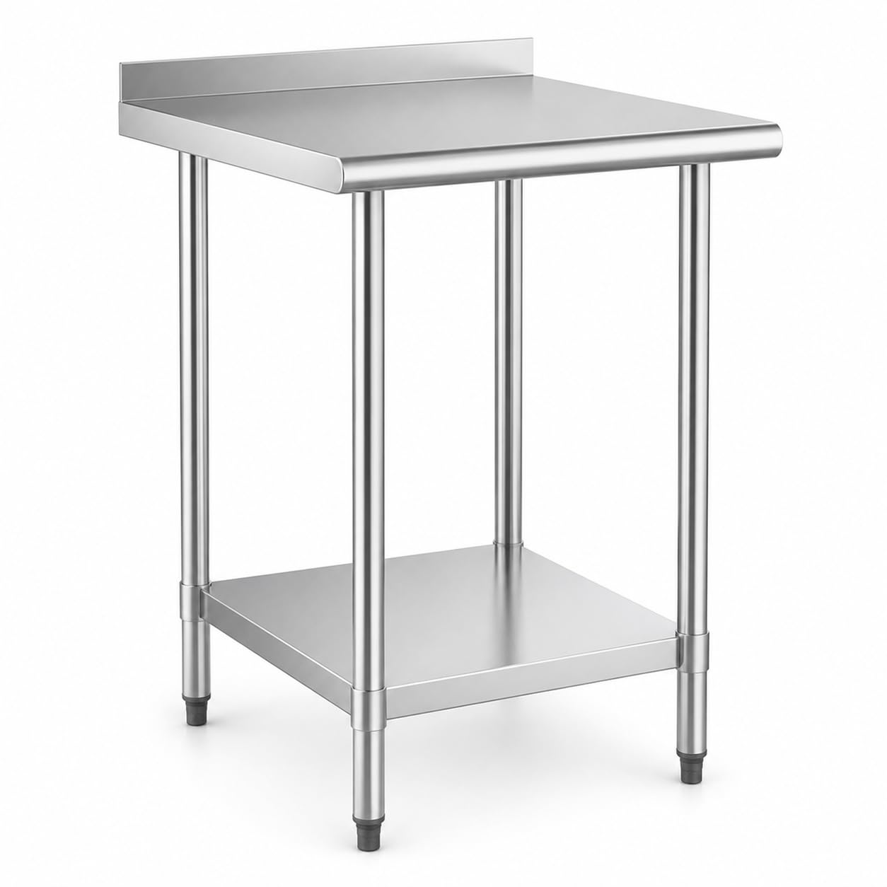 24" x 24" 16 Gauge 430 Stainless Steel Work Table by Glownary – Steel, Silver, Model 522etsp24242