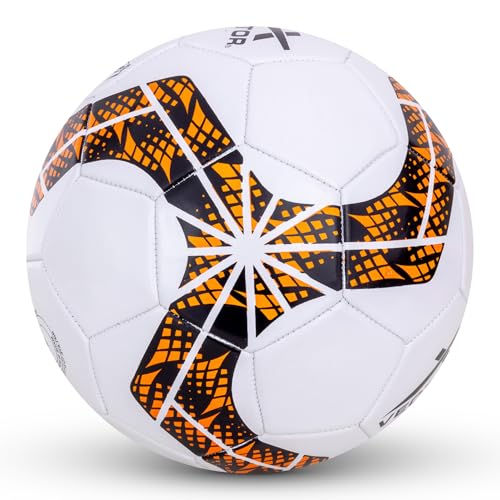 Image of Vector X 32 Panel PVC Machine Stitched Indoor /Outdoor Practice, Training and Match Soccer Football + Free Air Needle with Butyl Bladder Ball, Size 5, Suitable for Kids, Men, Youth Adults 15+ Years