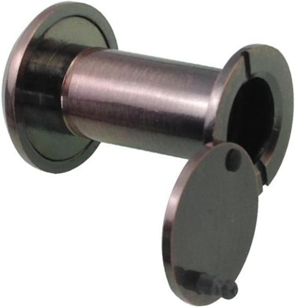 3pcs Copper Door Viewer with Large Viewing Angle Pinhole Prying Resistant Design Rear Lid for Enhanced Security for Home Office and Hotel Use Antique Bronze Finish