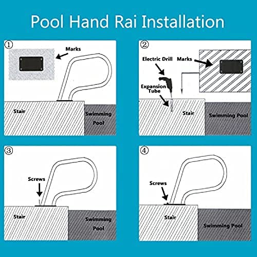 Barandilla para piscina de acero inoxidable para borde miniatura 7