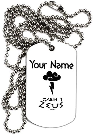 TOOLOUD Personalized Cabin 1 Zeus Adult Dog Tag Chain Necklace
