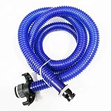 UP100® Air Foot Pump Hose with Valve Connector for Inflatable Boat Accessories (Blue for 5L Air Pump)