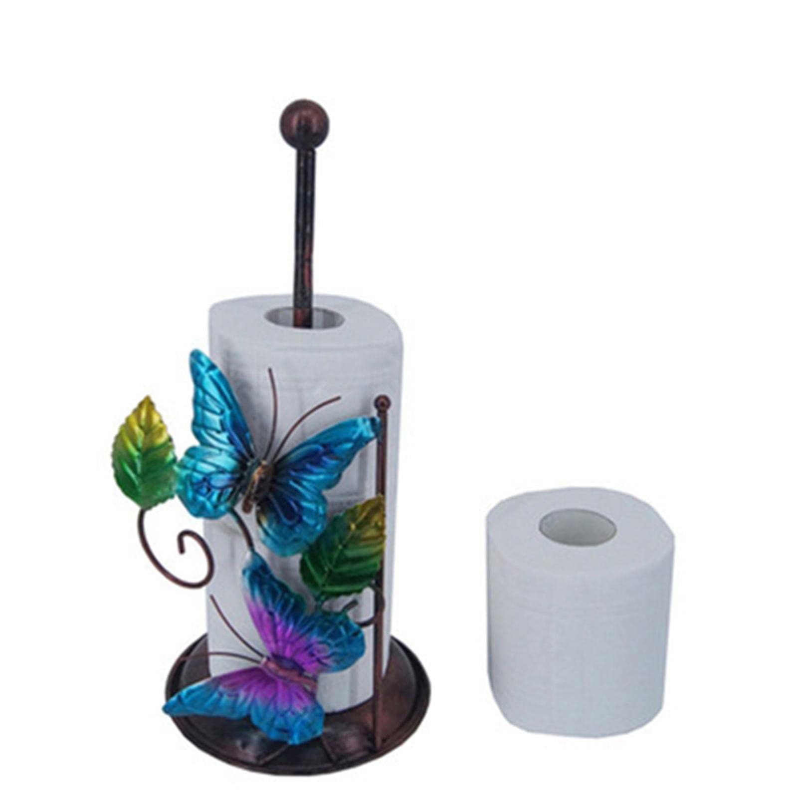 Iron Toilet Paper Holder Stand Kitchen Tissue Paper Roll Holder Floor Home-picture-27