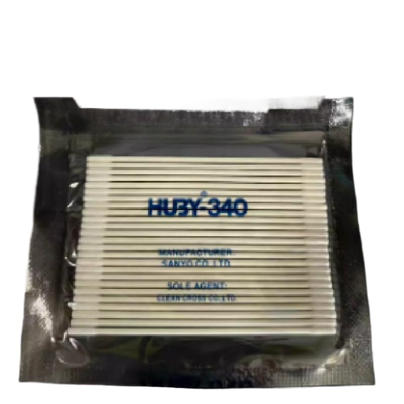 A Box of /100 HUBYBB-012 Purifying cotton swabsIndustrial optical cleaning swabs