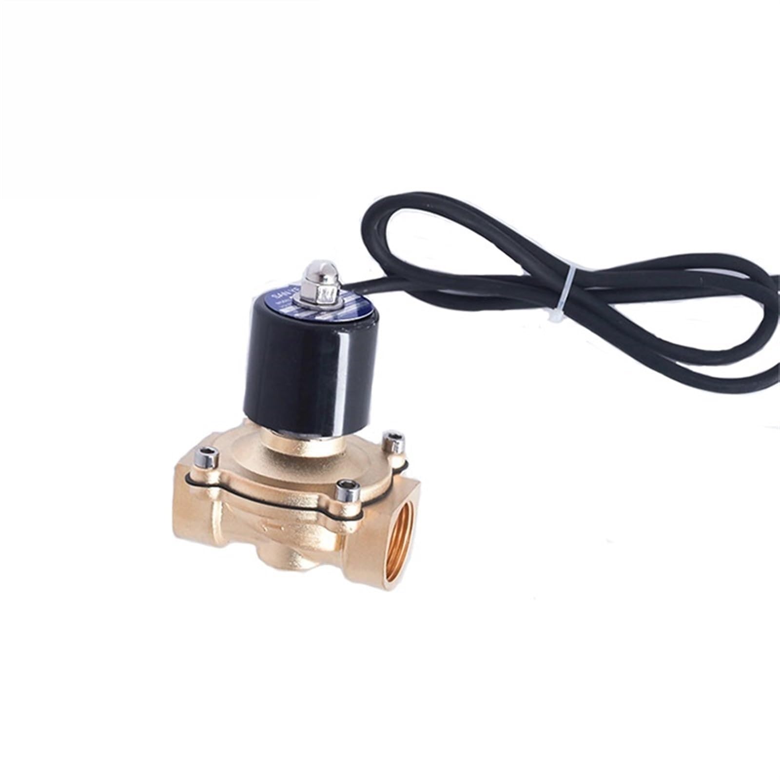 JNVFTCUX 12v 230v Electric Water Valve DN40 1.5inch Direct Acting Normally Closed 1Pcs(Npt-120vac,2A-40VITON)