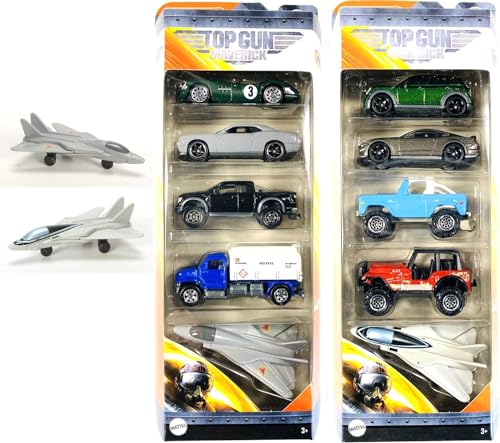 Colección Maverick Top Gun Vehículos Escala 1:64 Pack 5