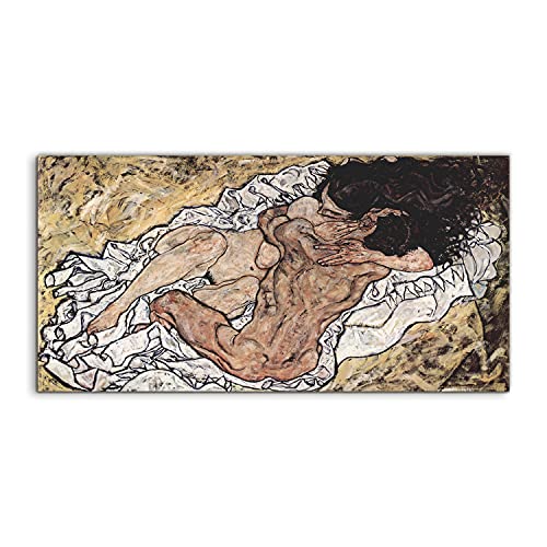 Art photo Egon Schiele image sur verre 140x70cm déco murale salon