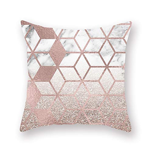 GQDP Rose Gold Coussin en cachemire avec colonne vertébrale A 45 x 45 cm