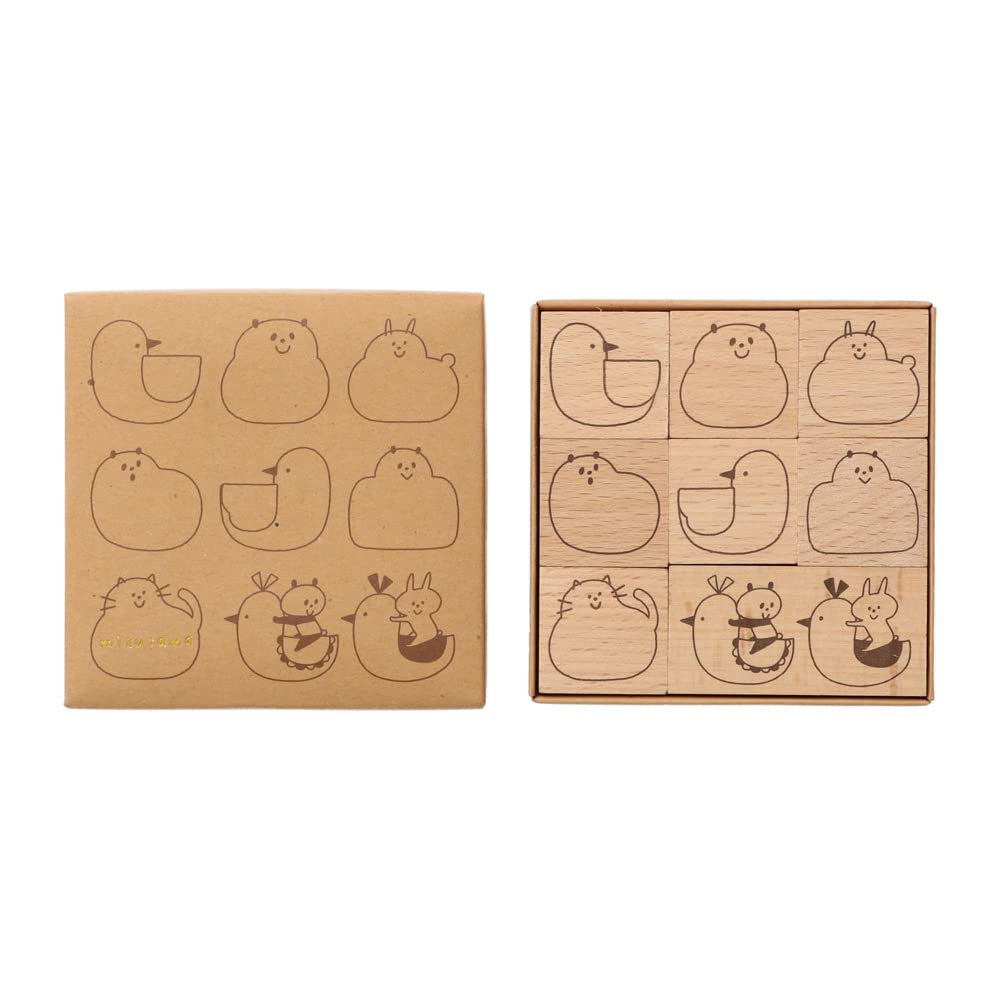 Amazon.co.jp: 木製スタンプセット mizutama マークス どうぶつ