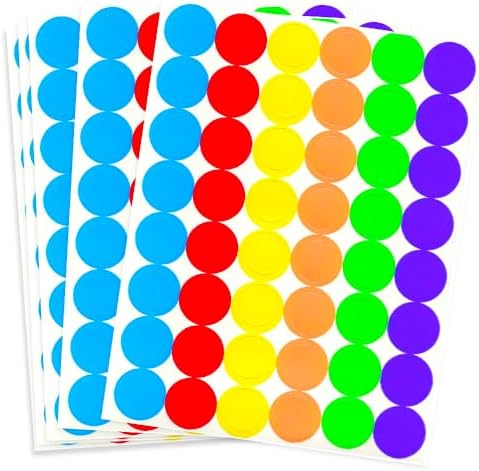 Tagaroom Sticker Dot Labels Color Coded (1/2 Inch Dot) image 5