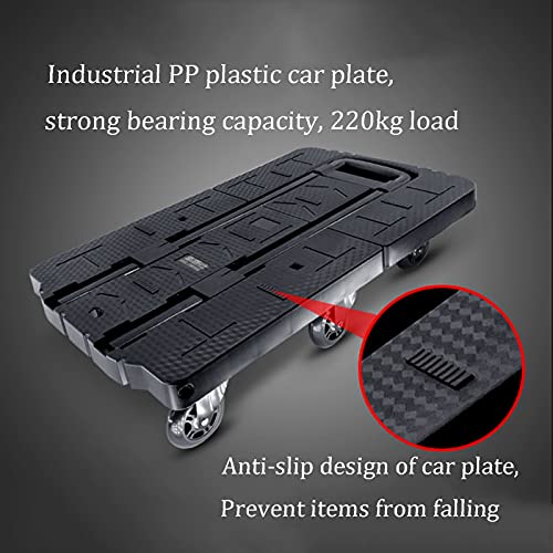 Carretilla plegable multifuncional 220kg 7 ruedas miniatura 4