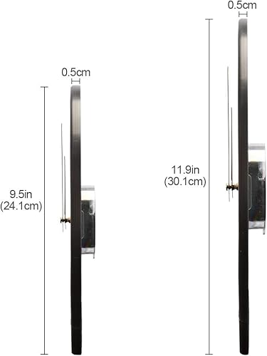 Miniatura 3 de ALAZA Sun Crescent Moon - Reloj de pared bohemio con alquimia, funciona con pilas, silencioso, sin tictac, para decoración de sala de estar, 12