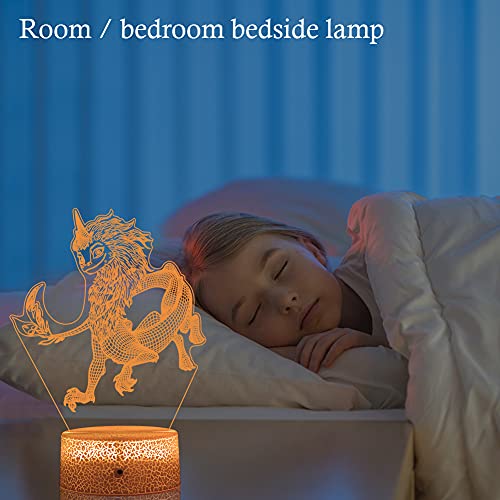 Childrenlive The Last Dragon Night Light Sisu Dragon Toys Dragon Light Table Beside Dragon Lamp For Bedroom As Birthday Gifts For Kids/Baby/Nursery #TOP1