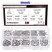 DYWISHKEY 310 Pieces M2 x 4mm/6mm/8mm/10mm/12mm/16mm/20mm, Stainless Steel 304 Phillips Pan Head Cap Bolts Screws Nuts Kit