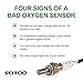 SCITOO O2 Oxygen Sensor fit for Jeep Wrangler Liberty Grand Cherokee, for Mitsubishi Raider, for Dodge Challenger Dakota for Durango Caliber Caravan Upstream Downstream 234-4772 SG1849