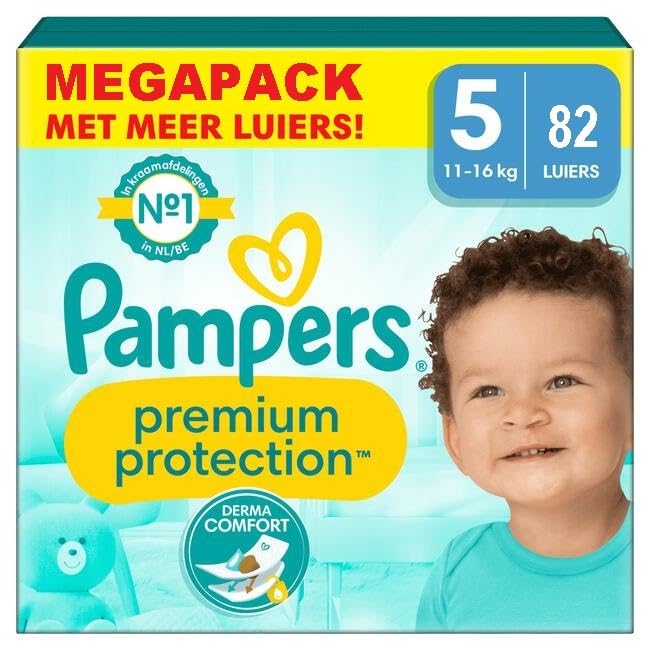 Pampers Premium Protection Größe 5, Windeln x 82, 11 kg – 16 kg, unsere...