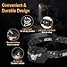 BORUIT BR01 LED Headlamp for Adults & Kids, Running, Camping, Hiking Fishing HeadLamp with White&Red Light,Comfortable Headband, Lightweight& Waterproof, AAA Battery