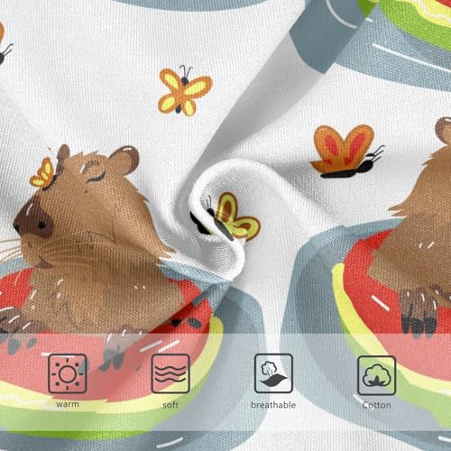 Wusikd Capybara Girls' Underwear Cotton Watermelon Butterfly Girls Briefs Soft Toddler Underwear 2T3