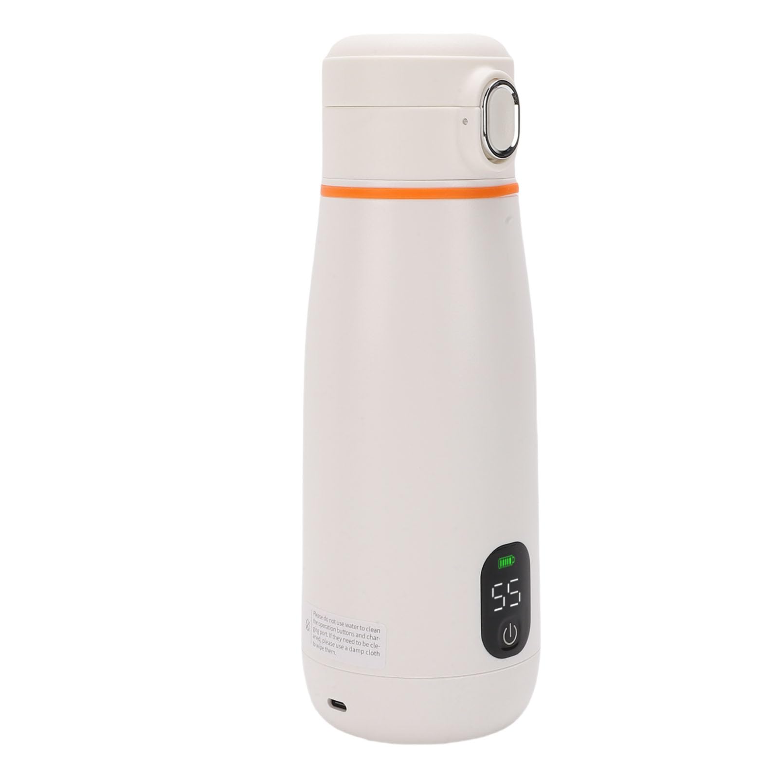 Chauffe Biberon Portable, 350ml Chauffe Biberon USB, Maintien au chaud (jusqu'à 24h), Tempérture Réglable 37°C a 55°C