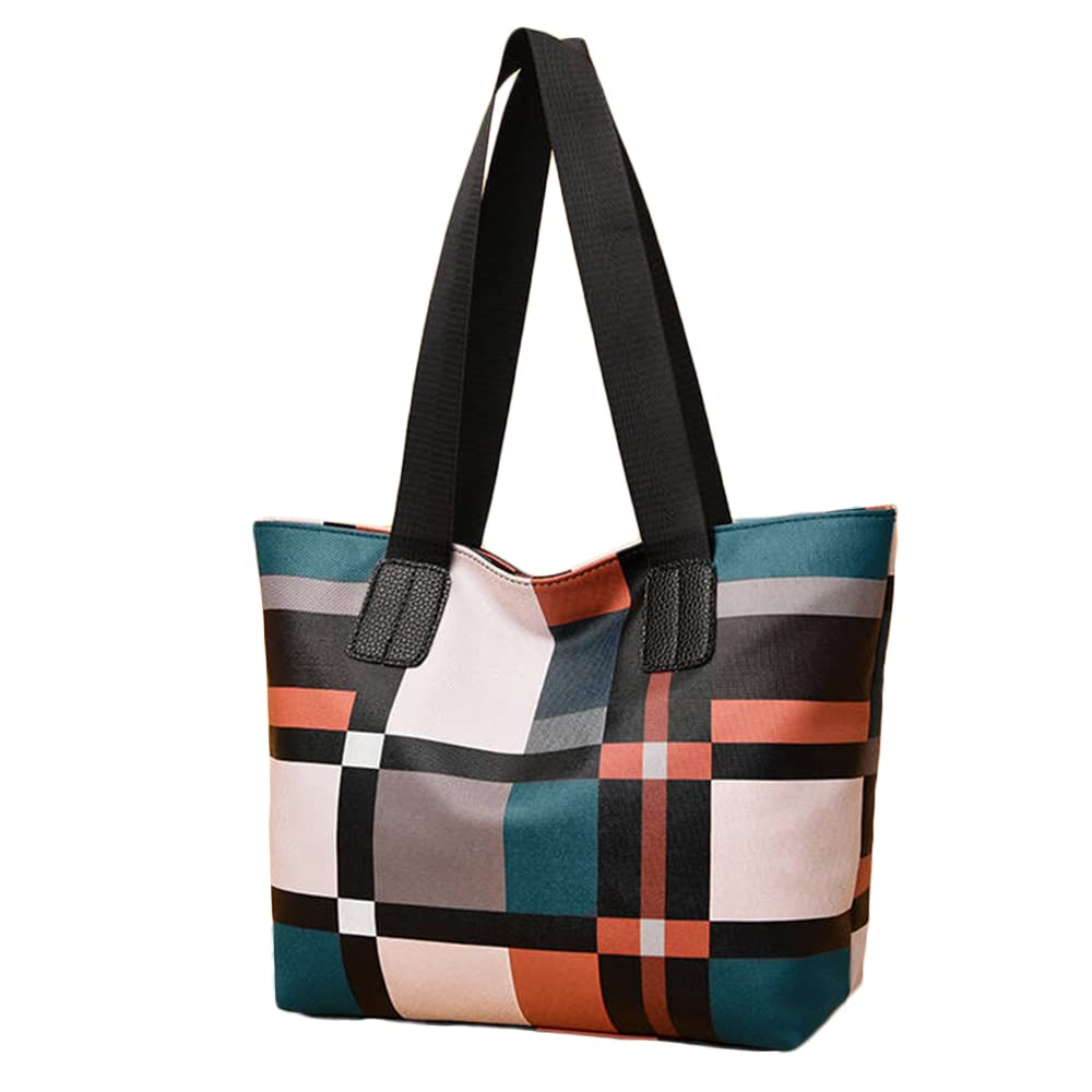 Utility Tote Bag Large Capacity, Portable Folding Zipper with Multi Pocket Waterproof for Travel and Daily Use