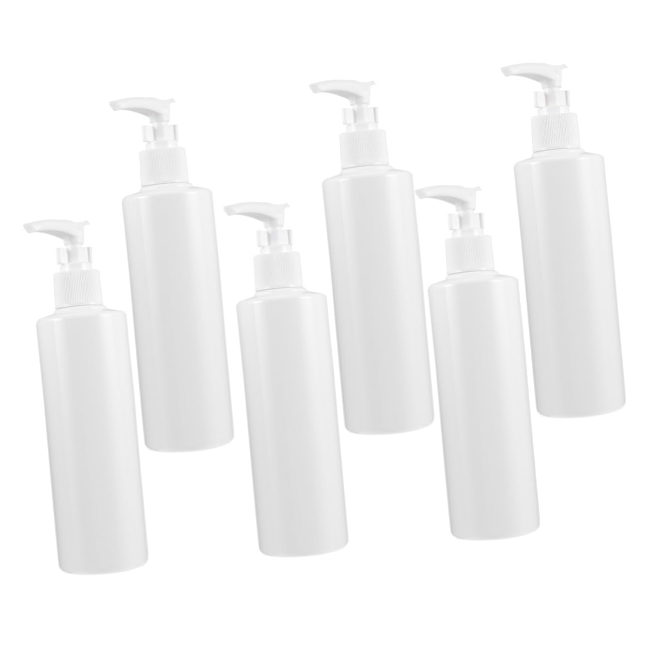 6 piezas Botellas de Viaje con Bomba para Loción y Champú Envases Plásticos Portátiles Multiusos para Cosméticos Cremas y Geles Reutilizables y Duraderas para Camping y Viaje