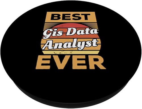 Miniatura 2 de Vintage Best GIS Data Analyst Ever PopSockets Standard PopGrip