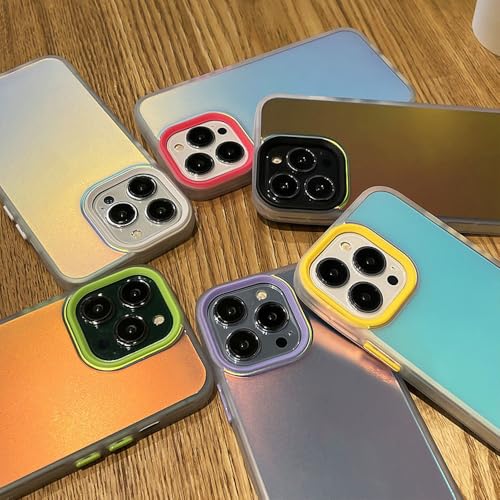 Coque iPhone 15 Pro Max antichoc de luxe mate dégradé laser vert - 5