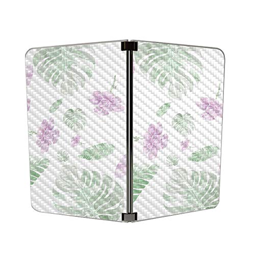 Image of MIGHTY SKINS MightySkins Carbon Fiber Skin for Microsoft Surface Duo - Water Color Flowers | Protective, Durable Textured Carbon Fiber Finish | Easy to Apply | Made in The USA