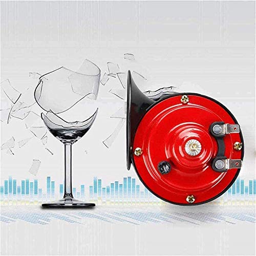 Nuenun 2 Pcs 300 Db Super Loud Train Horn For Truck Train Boat Car Air Electric Snail Single Horn, 12V Waterproof Double Horn Raging Sound Raging Sound For Car Motorcycle #TOP2