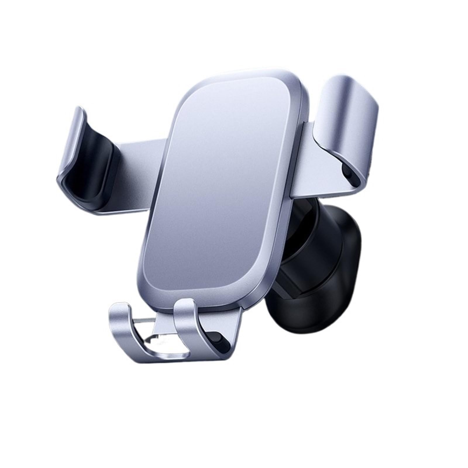 para Huawei para Realme Universal Moile Phone Baseus Soporte Teléfono Coche Metal Gravity Phone Stand Air Vent Car Holder Stand Accesorios Suporte Telemovel Carro(Silver)