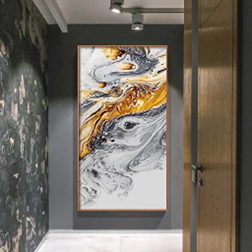 Toile abstraite décoration murale grand format 60x120cm pour grand salon