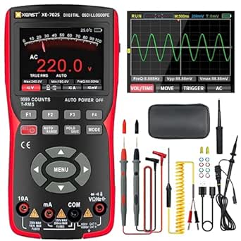 XEAST 2 in 1 Handheld Oscilloscope Multimeter 10MHz