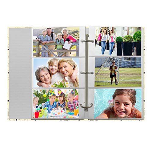 Pioneer Photo Albums 3-Ring Album 504 Pockets Hold 4x6 Photos, Floral Panes Design, Faux Leather Paper polyvinyl chloride - Image 4