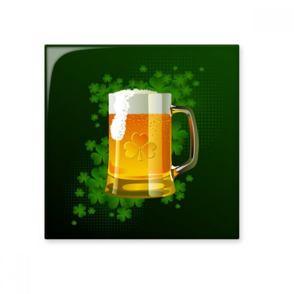 Carreaux de céramique Trèfle à Quatre Feuilles Jaune Décoration Saint-Patrick