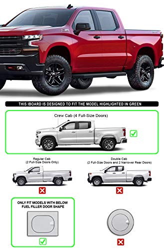 Estribos HD Ridez Flat Board 6" Negro para Silverado 2019-2026 miniatura 6