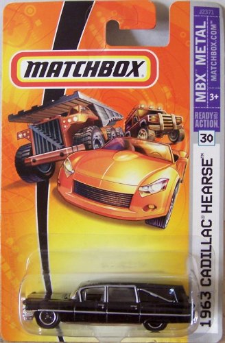 Matchbox 2007 Black Cadillac Hearse miniatura 1