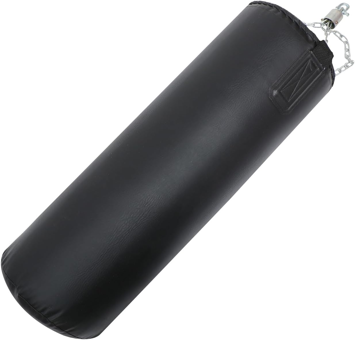 STOBAZA Gym Hanging Sandbag Boxing Punching Bag 85cm Solid Leather Kick Sandbag for Martial Arts Training Fitness Workout Equipment