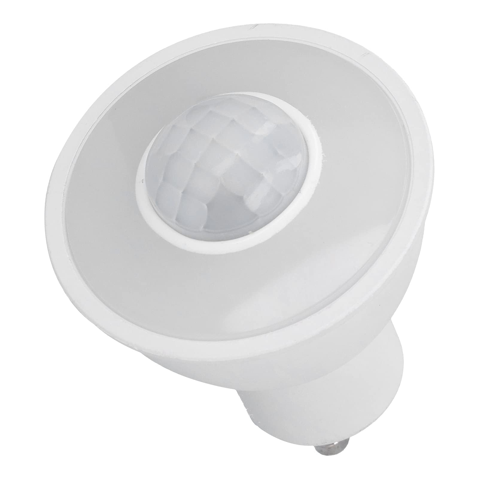 Dioche GU10 LED Bulb Infrared Motion Sensor Light 5W 500LM White Light Energy Saving Body Sensing Bulb for Corridor Kitchen Living Room Aluminum PC Material 5cm Diameter