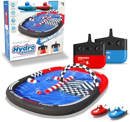 Sharper Image-Hydro Racer Remote Control Boats and Pool Racetrack, Jumbo Track 3FTx4FT, 2 Boats and 2 RCS