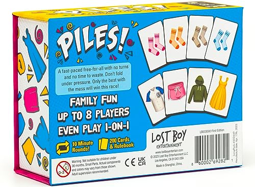 Piles–Card-Games–Family-Games–for-Kids-8-and-Up–Games-for-Adults–Family-Game-Night–Travel-Games–Party-Games–Memory-Games–10-Mins Piles–Card Games–Family Games–for Kids 8 and Up–Games for Adults–Family Game Night–Travel Games–Party Games–Memory Games–10 Mins