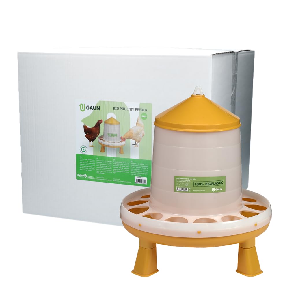 Gaun Zubehör für Käfig, Geflügelfutter, 8 kg, Bio, Zitronengrün, mit Füßen