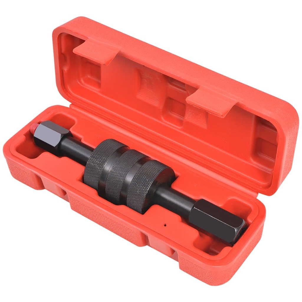 Kit d'extracteur d'injecteur diesel pour M8 M12 M14 de 230 mm de longueur avec mallette de transport pour atelier, garage, réparation et entretien des injecteurs diesel