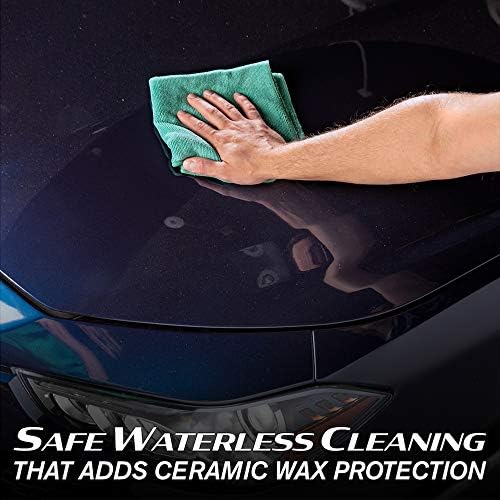 Turtle Wax Hybrid Solutions Ceramic 3-in-1 Detailer 500ml 53354 - Waterless Car Detailing Spray with Added Ceramic Wax for Car Protection which Intensifies Shine with a Sweet Fruity Fragrance