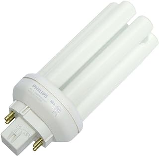 Philips Lighting 458224 PL-T Linear Compact Fluorescent Lamp 18 Watt 4-Pin GX24q-2 Base 1200 Lumens 82 CRI 3500K White Alto