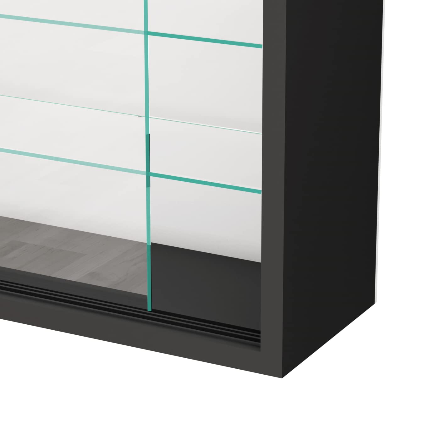 VDD Vitrine Murale Suspendue Debout - Portes coulissantes - 50 x 40 x 13 cm